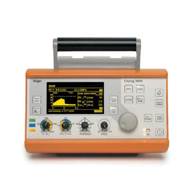 Drager-Drager Oxylog® 3000 Transport Ventilator, Recertified-MedTech-1